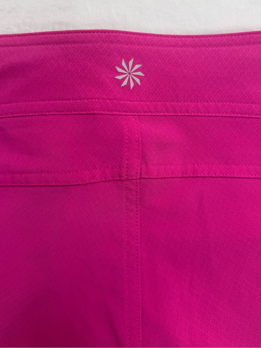 Athleta Pink Fuchsia Board Shorts Size 6 Lace Up Cargo Swim Surf 6” Inseam